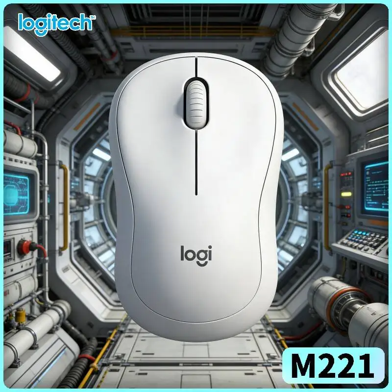 Logitech M221 Silent Wireless Mouse - 2.4GHz Zero-Lag Link, Noise Stop, USB Dongle, Home Office Daily Computing