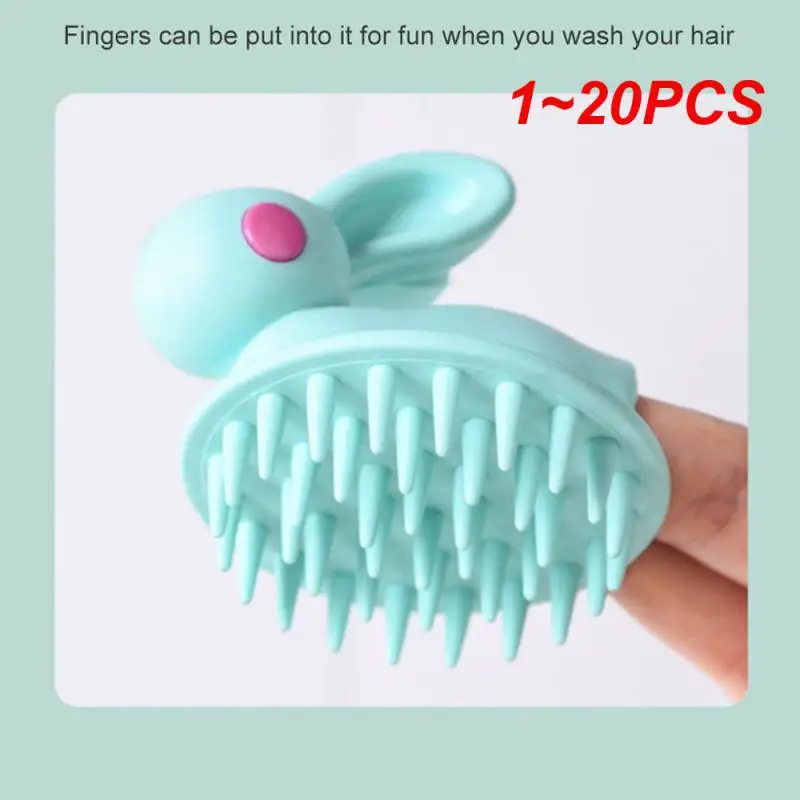 1~20PCS Silicone Hair Washing Comb Children Bath Brush Shower Brush Shampoo Scalp Hair Massager Head Body Scalp Massage Brush