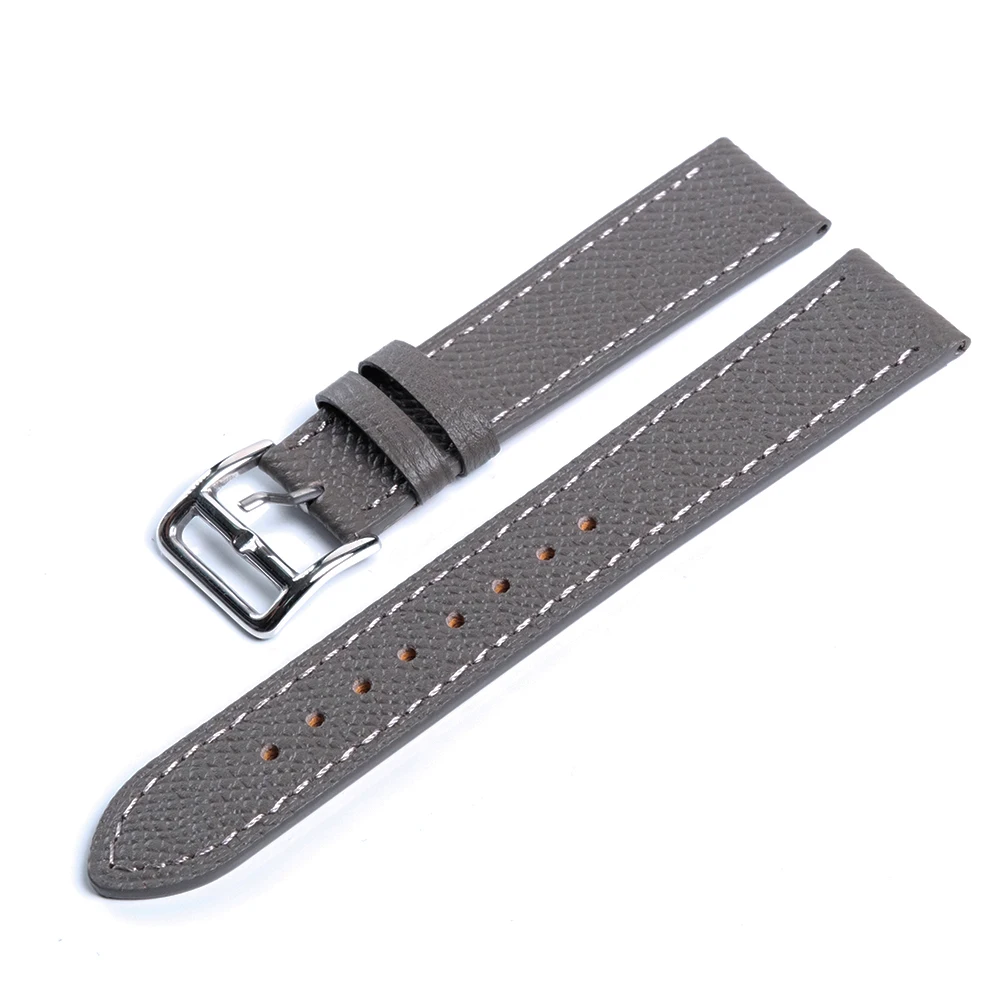 Epsom Leather Watch Straps 12mm 14mm 16mm Women Men Wrist Bracelet 18mm 20mm Watch Bands Soft