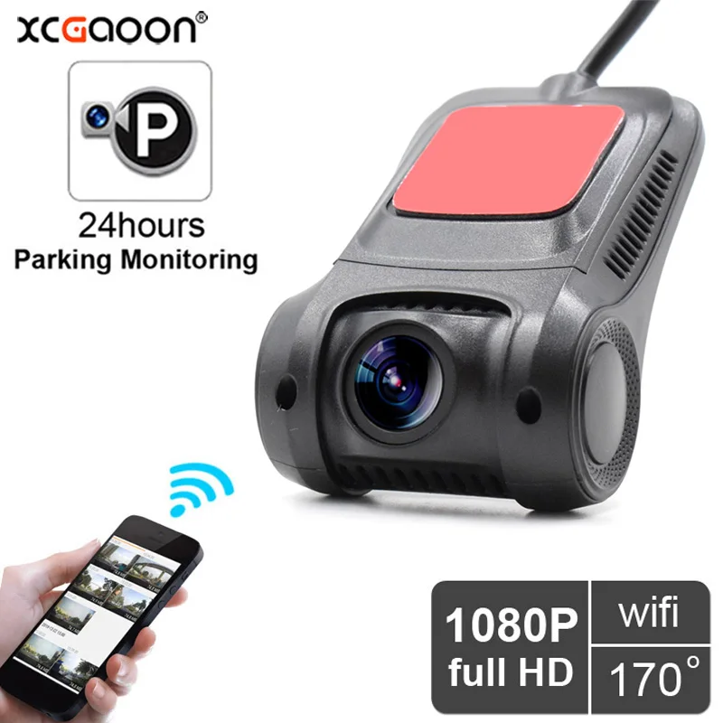 24H Parking Monitoring Dash Cam Camera Digital Video Recorder Wifi Control 1920*1080 Night Vision Support 8GB -128GB TF Card