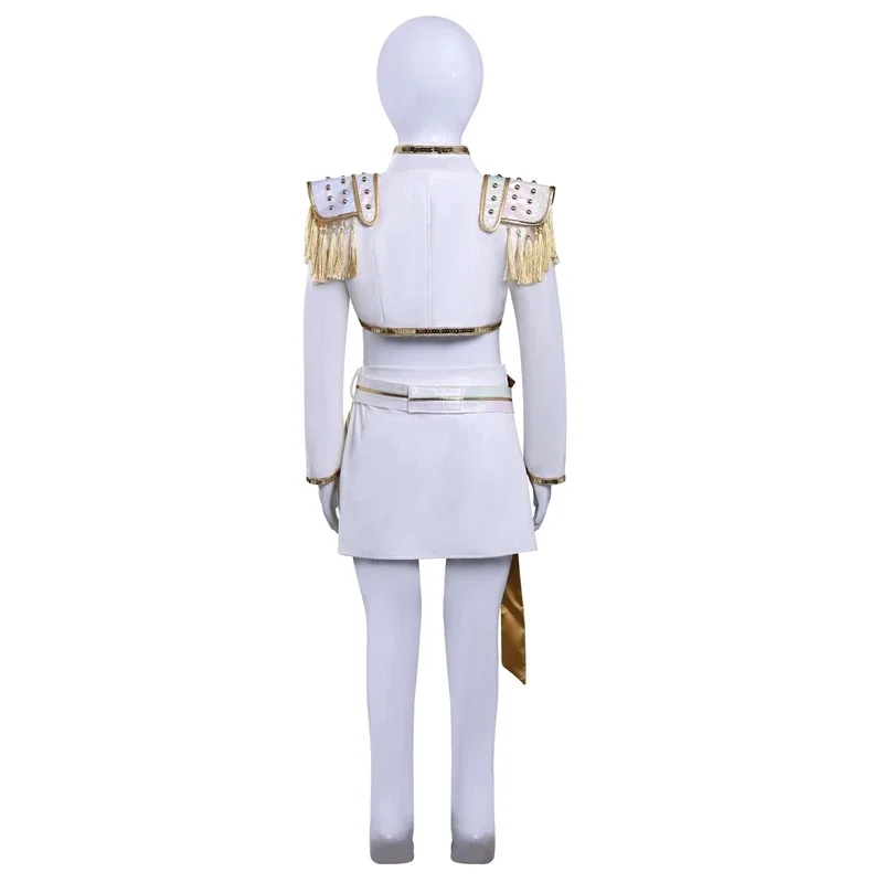 Rumi zoey mira cosplay kpop demônio caçadores traje meninas crianças branco cantando terno festa de halloween ídolo role play outfits