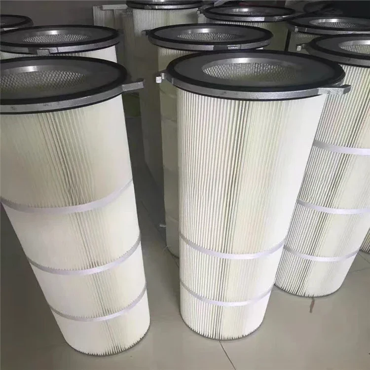 Folded Dust Removal Filter Cartridge with Three Ears