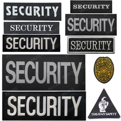 Security Embroidered Patches IR Infrared Reflective Appliqued Armband Safety Embroidery Patch For Clothing Cap Backpack