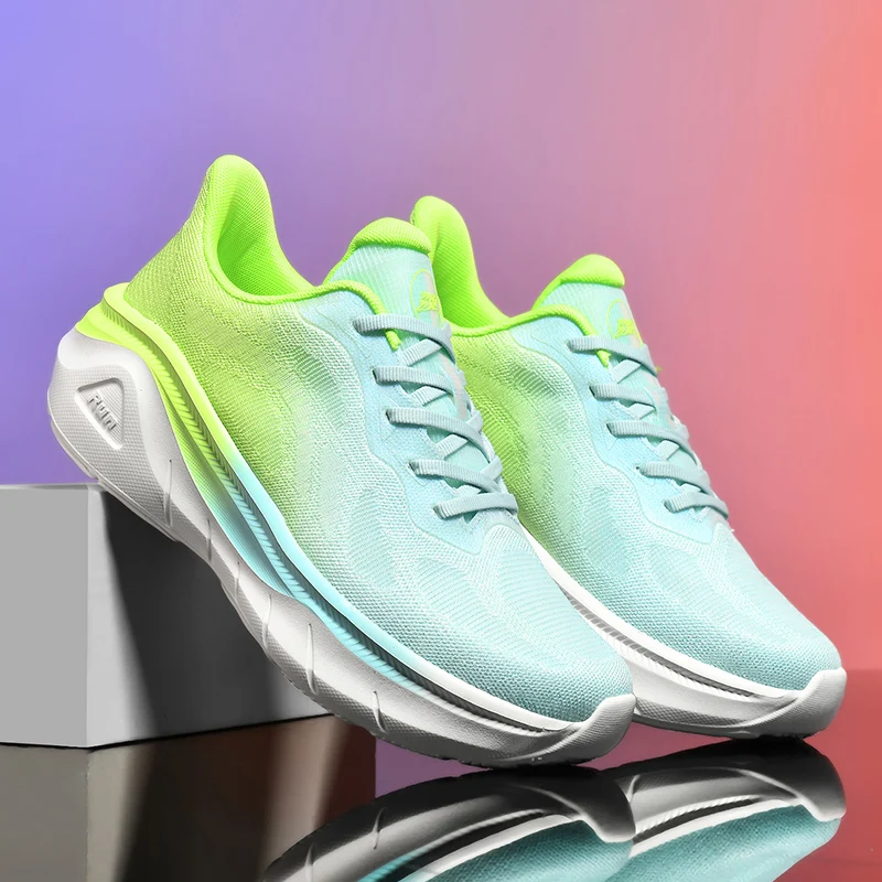 

Men's Running Shoes Cushioning Non-Slip Luxury shoes Breathable Mesh Trainer Race Jogging Sneakers Outdoor Couple Off-road Shoes