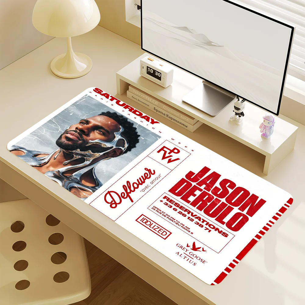 Mouse Pad J-Jason MousePad Non-slip Lockedge Office Student Gaming Derulo Thickened Large Singer Writing Pad Cushion