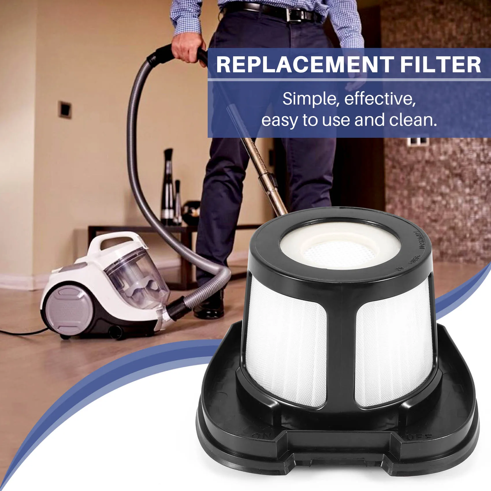 

Комплект из 3 фильтров ABJI для беспроводных пылесосов Bissell 2390, 2390A, 2389 Pet Hair Eraser, артикулы 614212, 1614203, 1614204