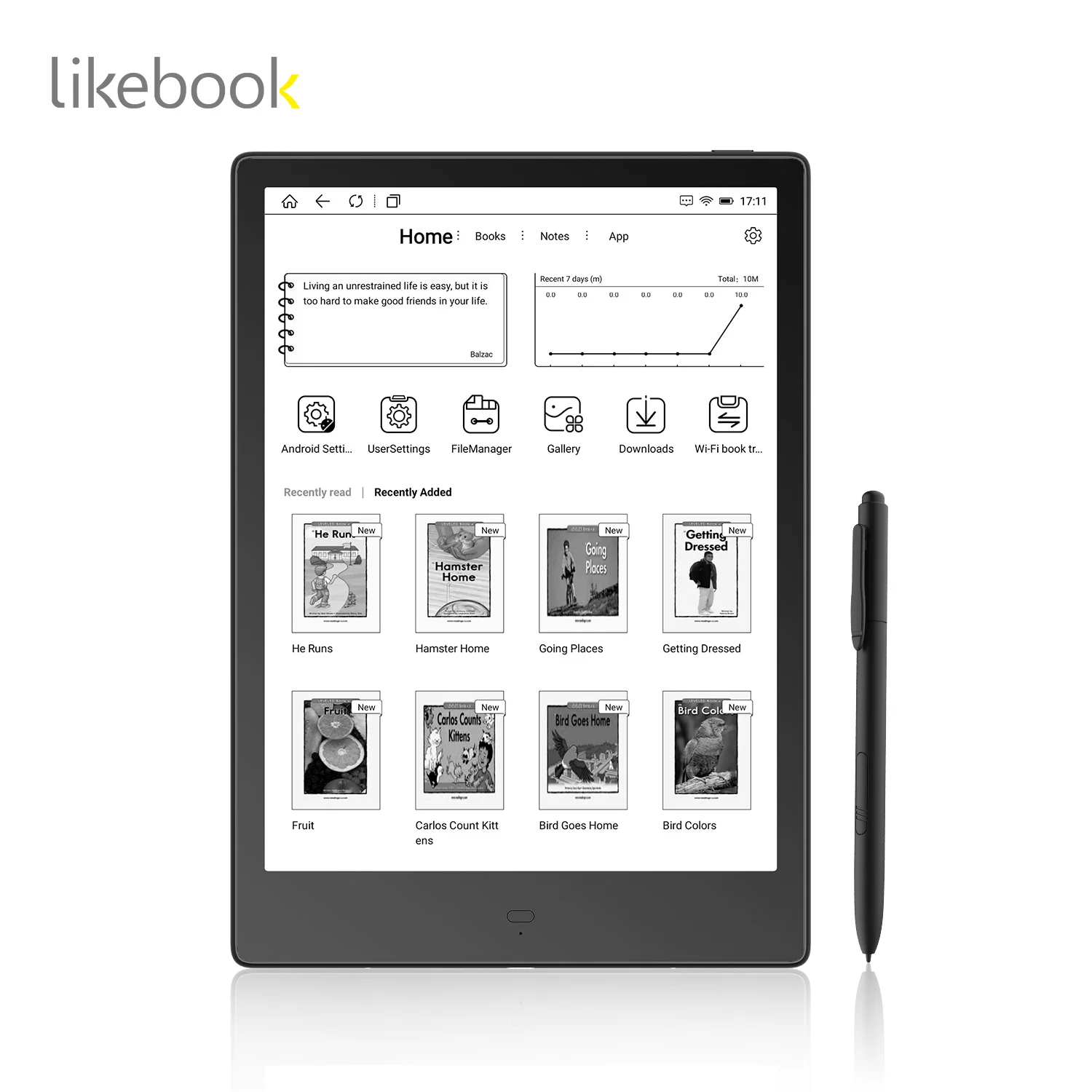 Best Quality protect eyes 10.3 inch eink display 4G e-book reader E book E Reader