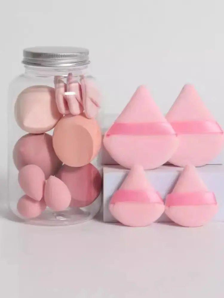 3/4/14Pcs Makeup Sponge Set Triangle Loose Powder Puff Airbrush Mini Beauty Eggs Foundation Setting Contouring