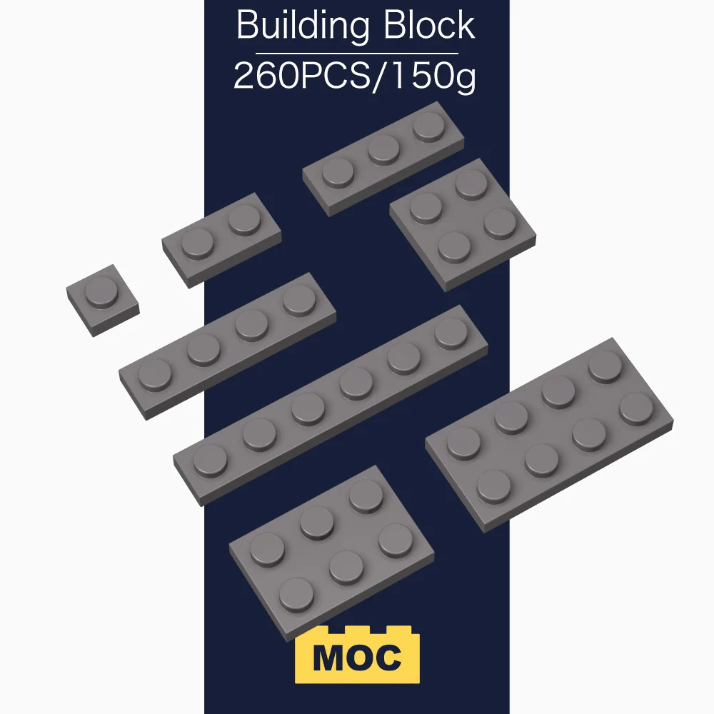 Bloco de construção peças moc 3024/1x1 3023/1x2 3623/1x3 3710/1x4 3666/1x6 3022/2x2 3020/2x4 quebra-cabeça diy brinquedos infantis