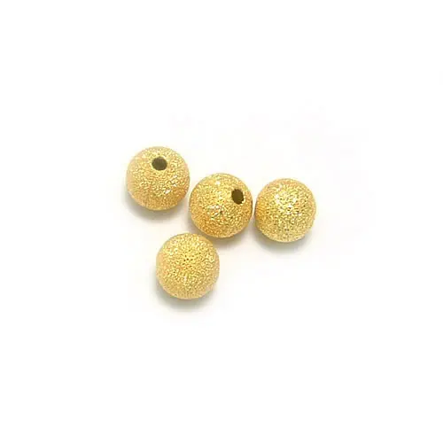 4MM 6MM 8MM 10MM Silver Color and Gold Color Brass Metal Round Beads Matte beads Handmade Jewelry Findings Accessories