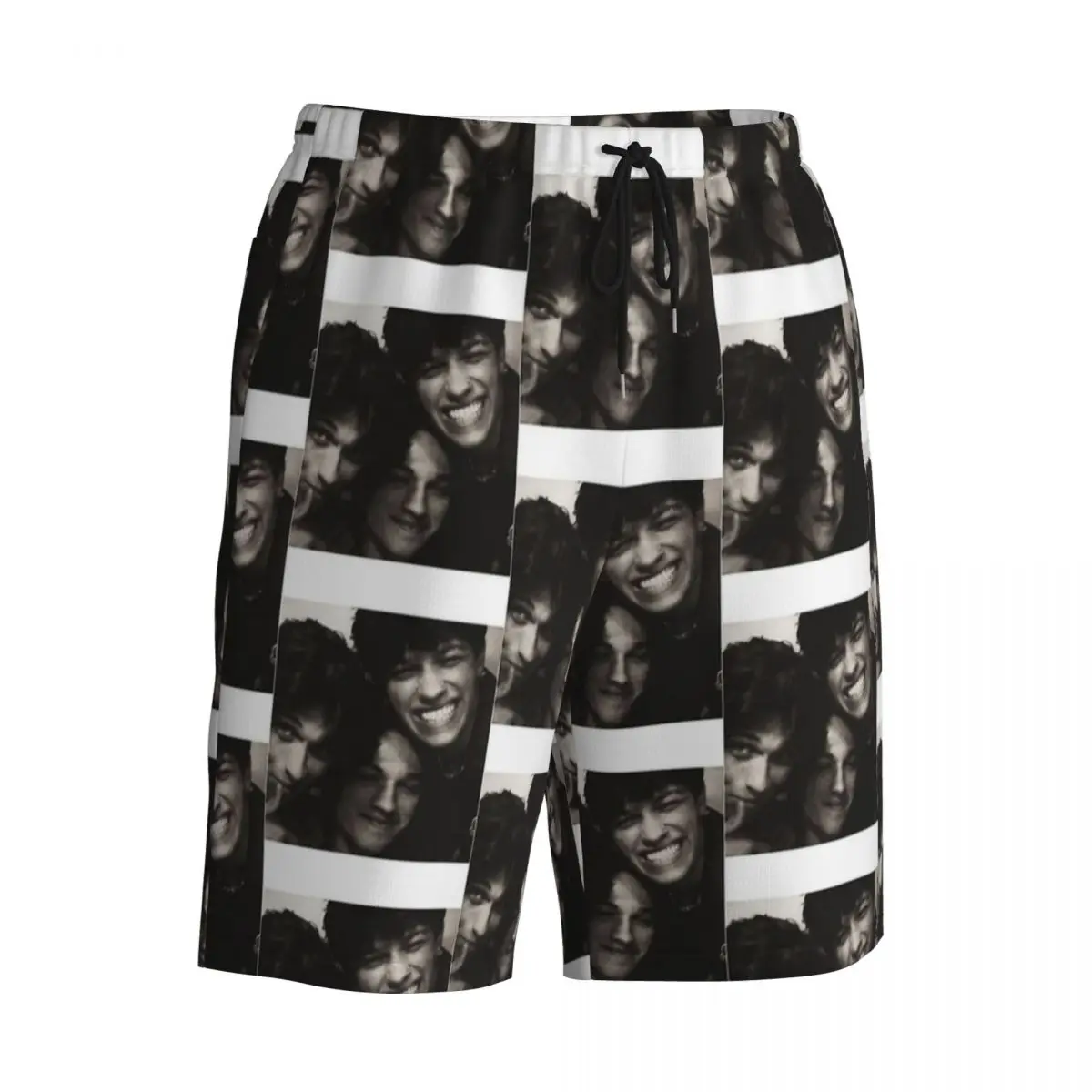 ฤดูร้อนกางเกงขาสั้นผู้ชาย Sturniolo Triplets Photo Collage วิ่งเพลงกางเกงขาสั้นชายหาดฮาวายกางเกงว่ายน้ําแห้งเร็วขนาดใหญ่