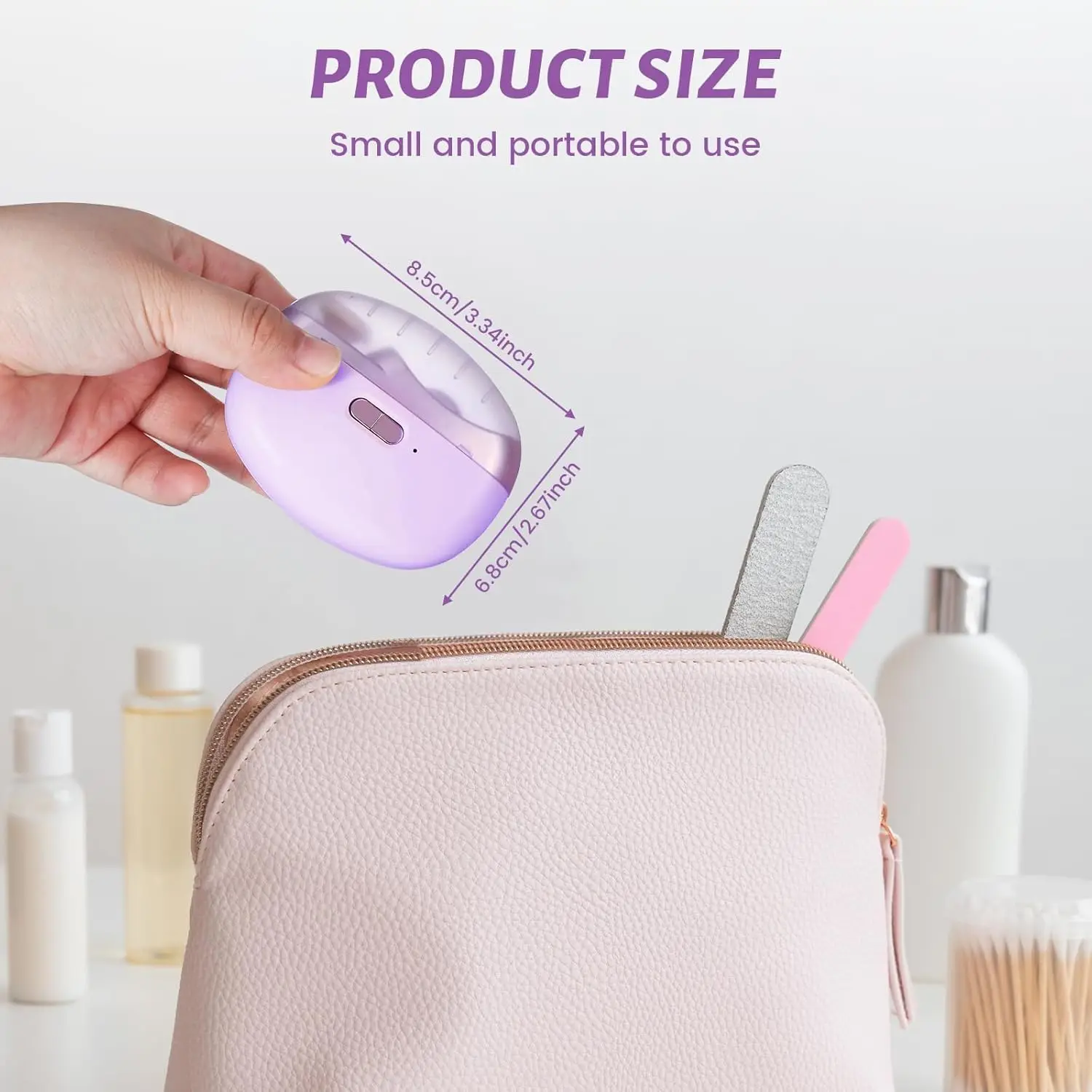 Picture 5: 3 in 1 automatic electric nail trimmer (with grinding function two-speed speed regulation suitable for the elderly children