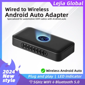 Mini New Upgrade Wired Wireless Android Auto Adapter Wired Android Auto Car Smart Ai Box Bluetooth WiFi Auto Connection Map