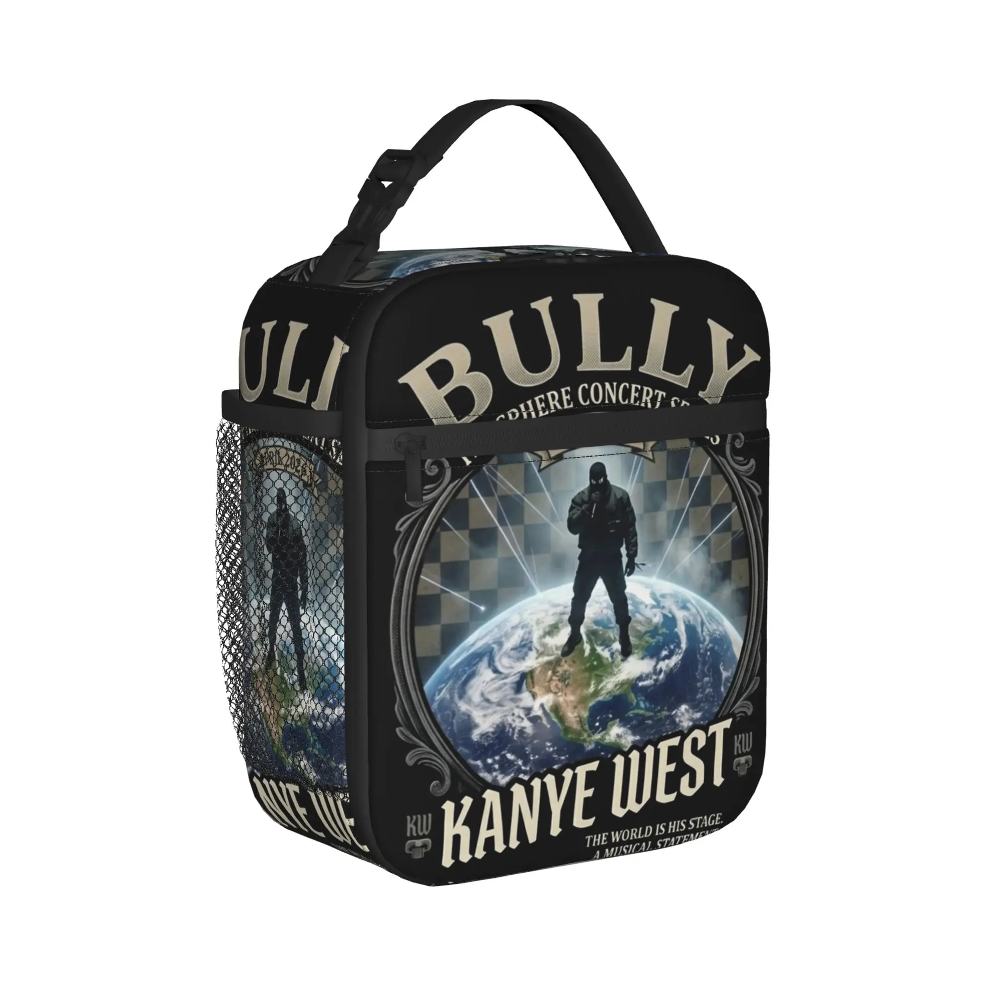 Kanye West BULLY The Sphere Concert Series Design  Insulated Lunch Bags Thermal Bag Meal Container Lunch Box Tote Food Bag