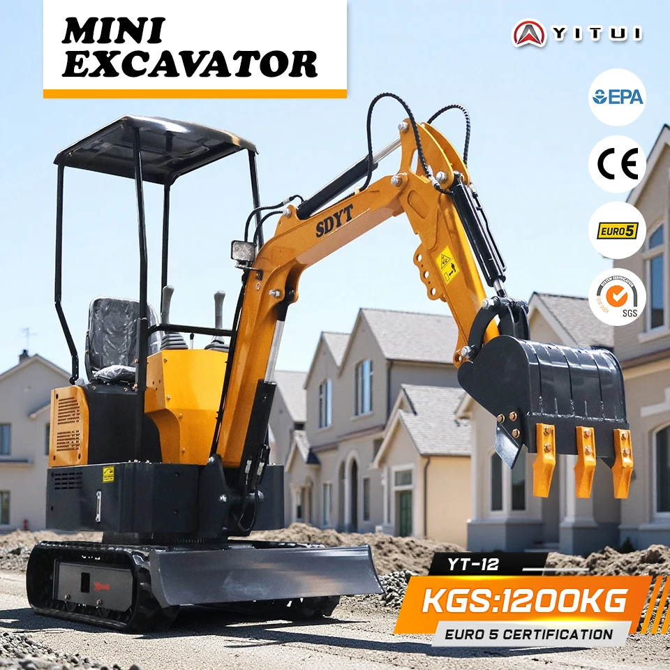 حفارة صغيرة كلاسيكية مخصصة 1.5 طن للاستخدام متعدد السيناريو حفارة زاحفة توصيل المصنع شحن سريع Ce Epa Euro 5