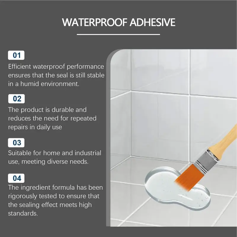 Roof Sealant Waterproof Long-Lasting Waterproof Coating Sealant Waterproofing Sealant Invisible Waterproof Glue Practical Water