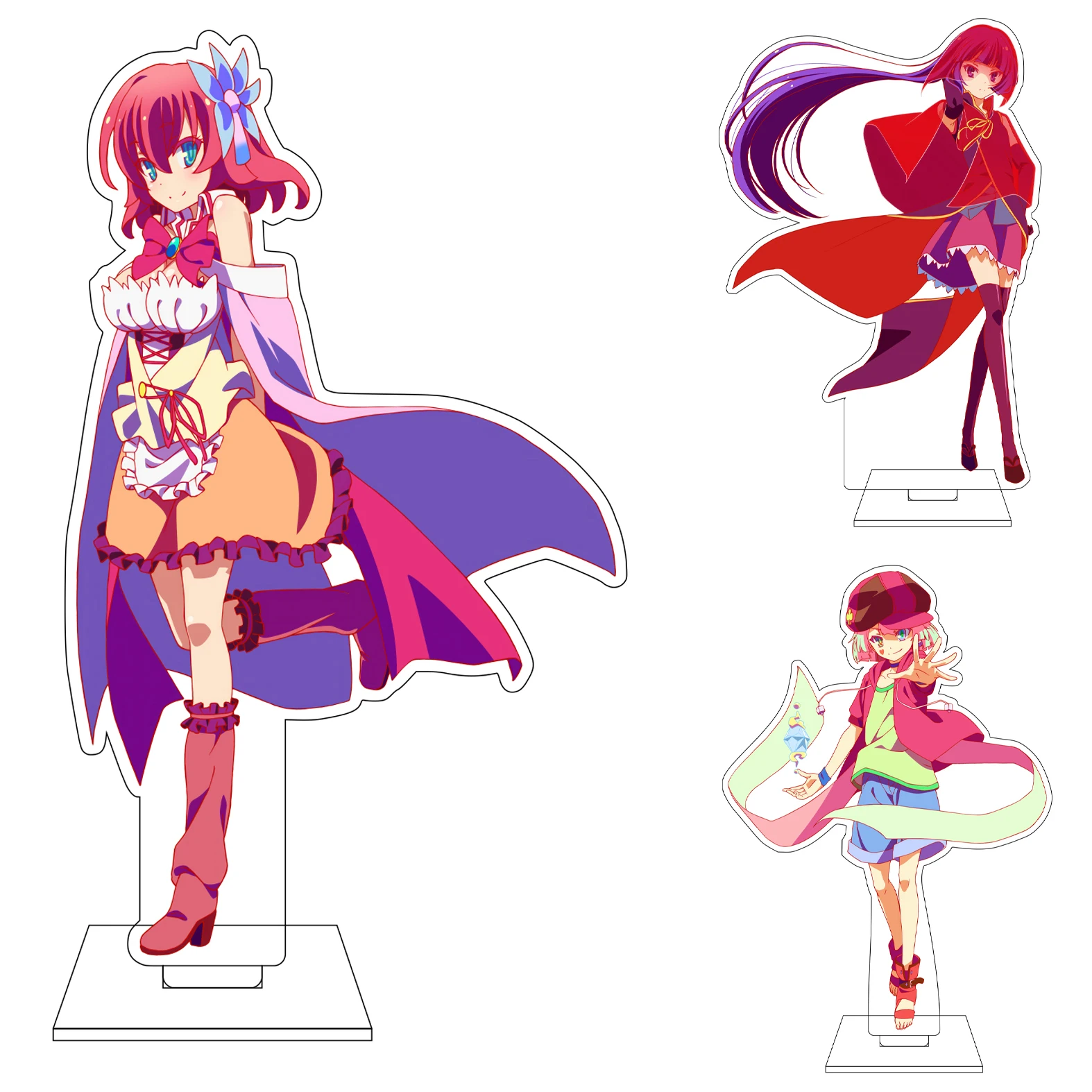 16CM Anime NO GAME NO LIFE Cosplay Acryl-Figur Ständer Jibril Shiro Sora Ornamente Geschenke