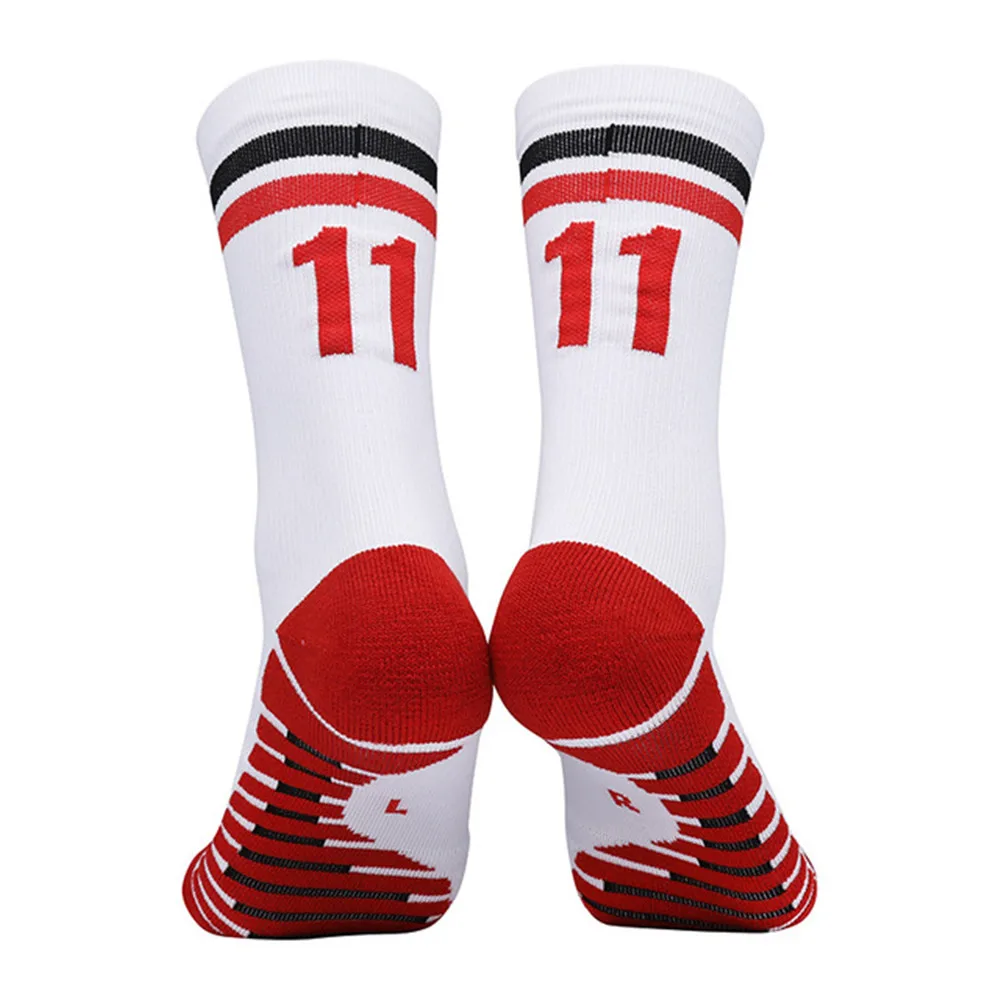 Mid-Tube Kids Soccer Socks Adults Men\'s Sports Football Socks Outdoor Towel Bottom Breathable Fast-drying Non-Slip Socks