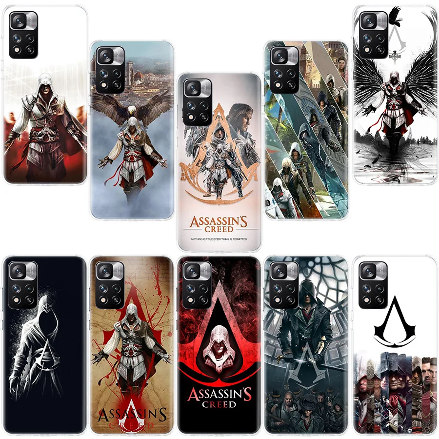 A-assassinos jogo creed caso de telefone para xiaomi redmi nota 11 12 14 13 pro plus 5g 14s 4g 12s 10 10s 11t pro 11s 11e coque fundas t