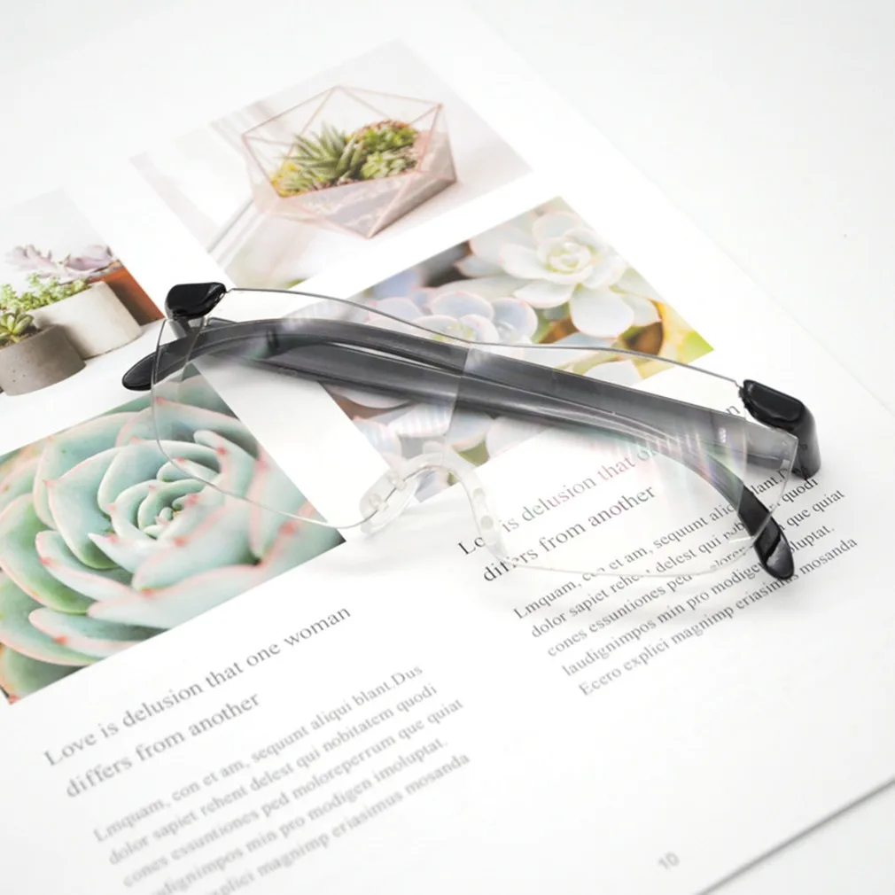 Очки для чтения Big Vision, безрамные увеличительные очки 1,6 раз, 250 градусов, 1 шт.