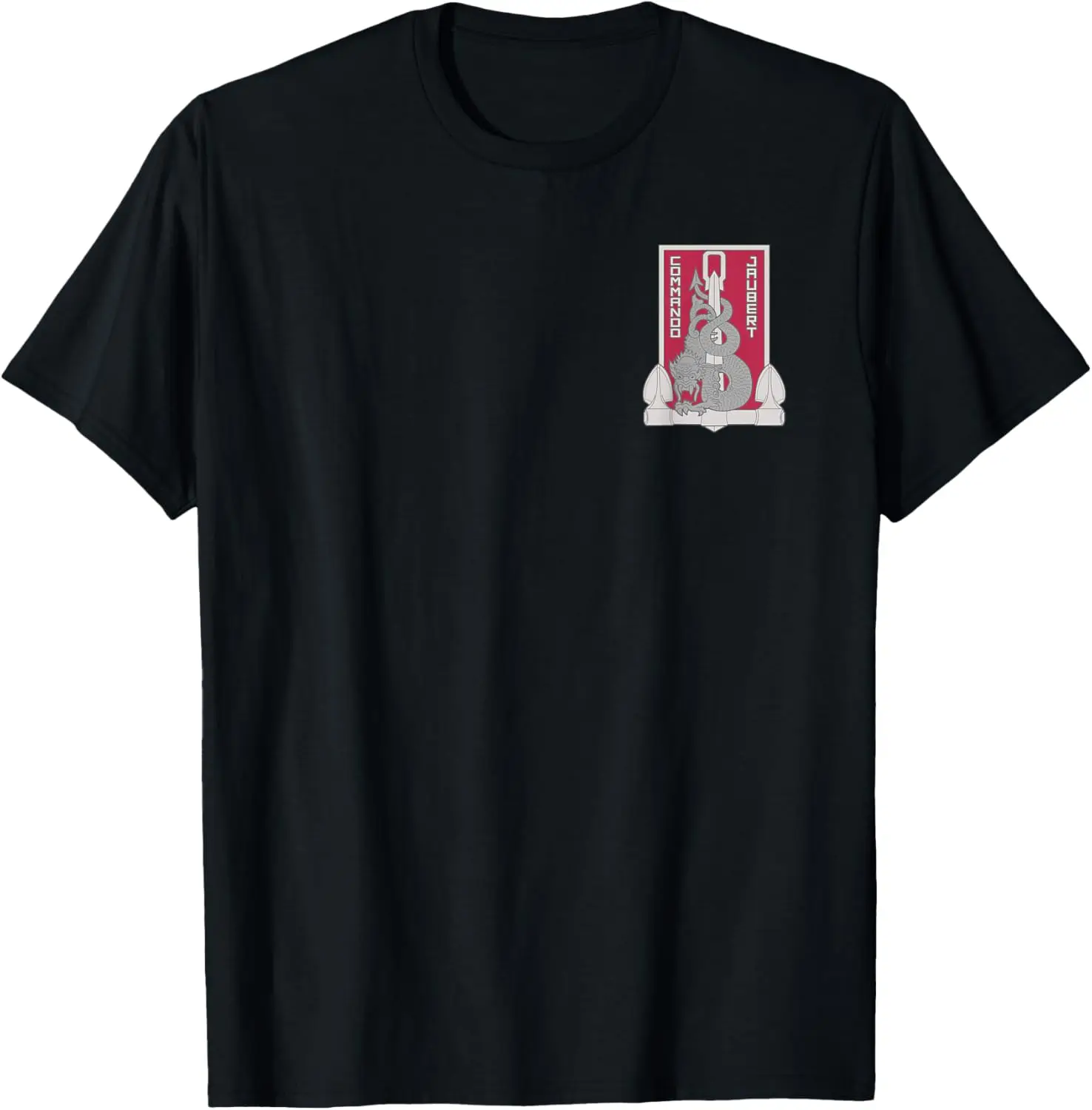 

Jaubert Commando Force Spéciale Militaire Français T-Shirt Short Sleeve Casual 100% Cotton Shift