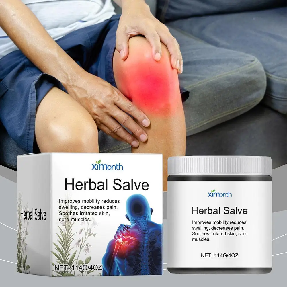 

4OZ Organic Herbal Salve, Reduce Soreness Swelling Organic Joint Cream, Joint Care Herbal Salve Improved Mobility Body Care