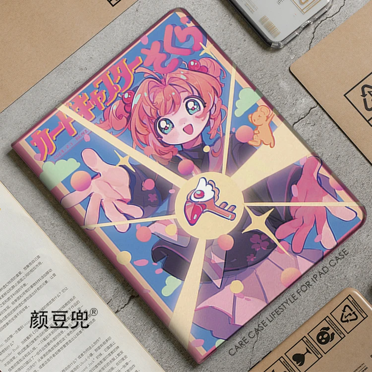 

Card Captor Anime SAKURA Case For iPad Air 4 5 10.9 Mini5 6 for 2022 Pro 12.9 Case Luxury Silicone For iPad Air 2 3 Pro 11 Case