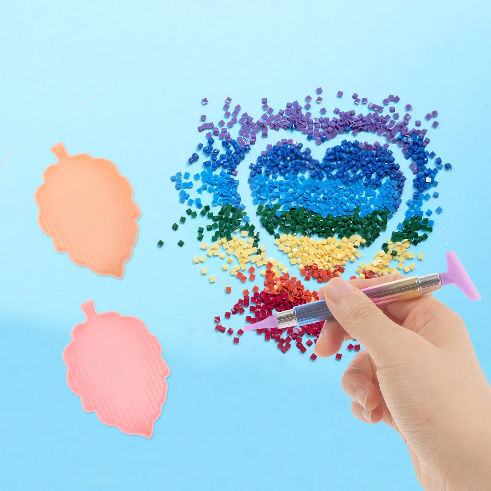 

Набор из 16 предметов: Тарелка-органайзер для точной сортировки страз и бусин, многоразовая пластиковая подставка для рукоделия и DIY-проектов