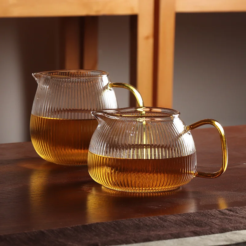 Thickened Heat Resistant Glass Gongfu Tea Set Public Cup High Temperature Resistant Accessories Tea Ceremony Japanese Style