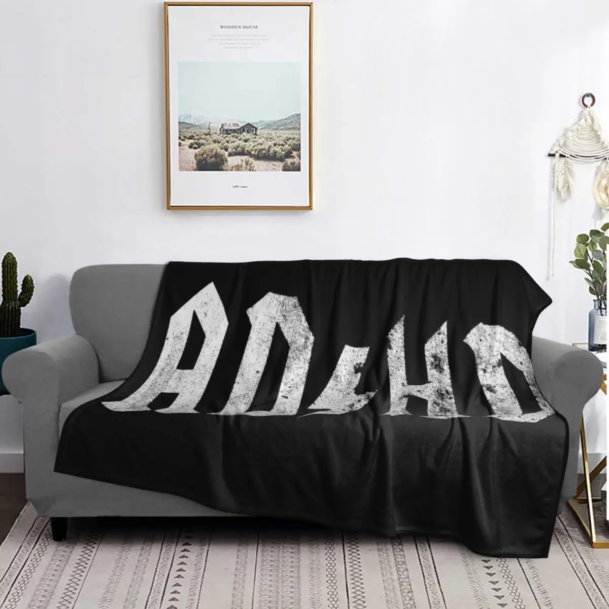 

Одеяло с СДВГ, мягкое теплое фланелевое одеяло, покрывало для кровати, гостиной, пикника, путешествия, домашний диван