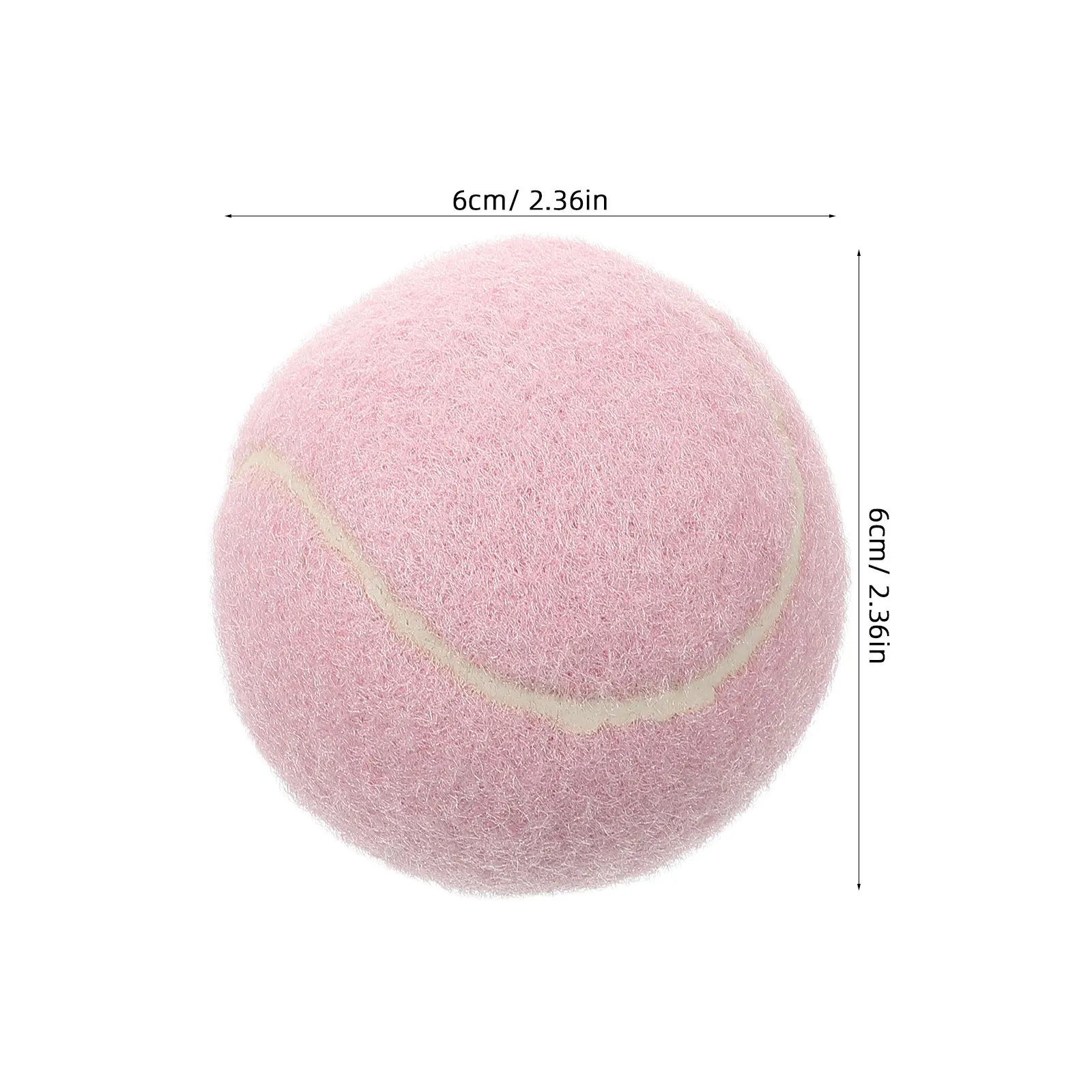 2Pcs Pink tennis balls Training Tennis Playground Tennis Rubber Tennis Beginner Practice Tennis Balls Tennis for Girls Players