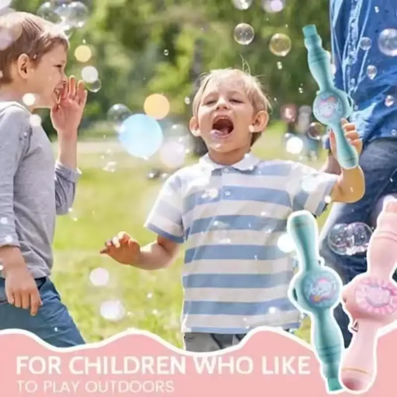 1Set Elastic Smog Bubble Machine With Portable Bubble Blower For Birthday Present For Outdoor Fun Includes Bubble Water Bottles view 2