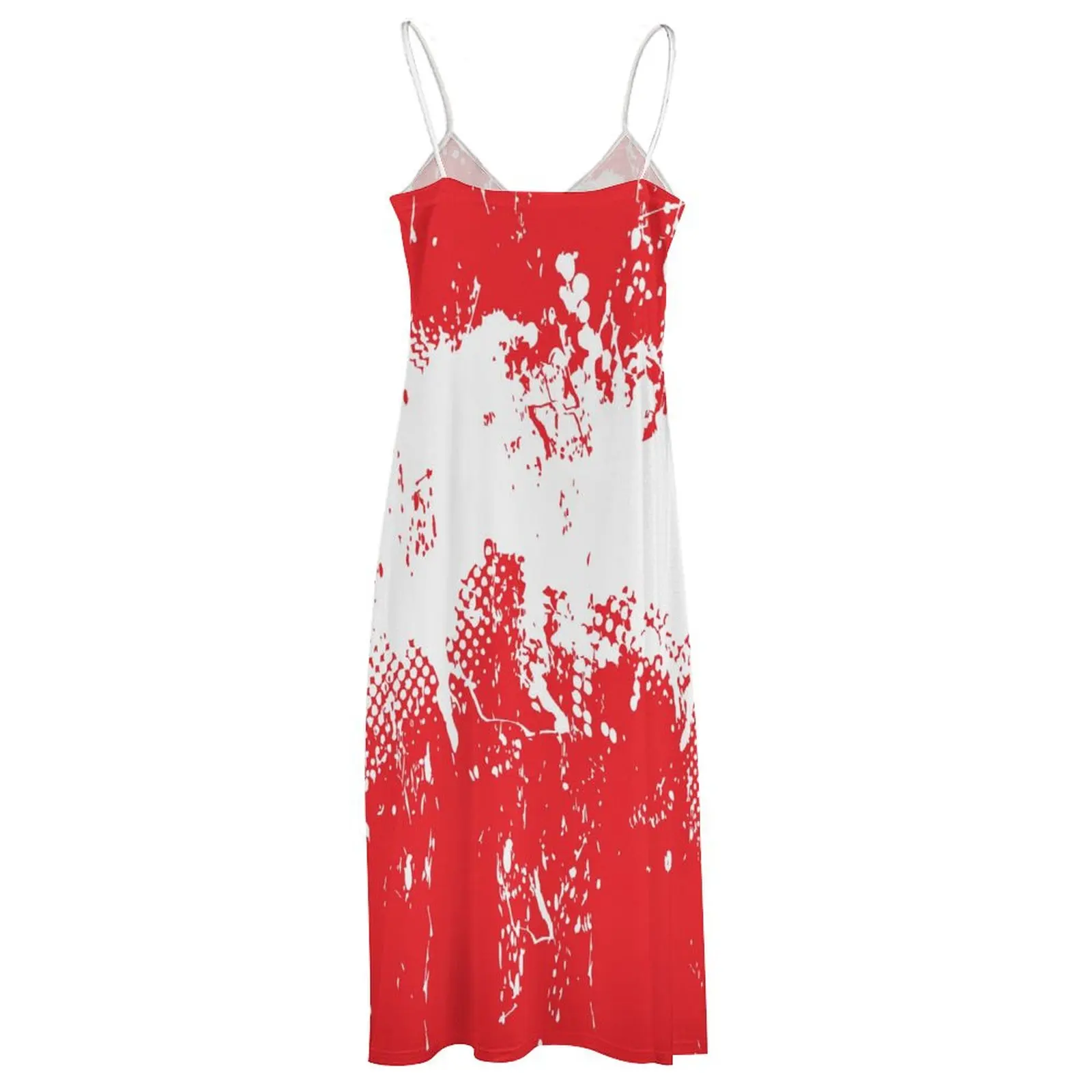 Long Dresses Dress Lebanon Flag Print New Casual Sleeveless Women\'s V-Neck Printed Dress Swing Retro Dresses