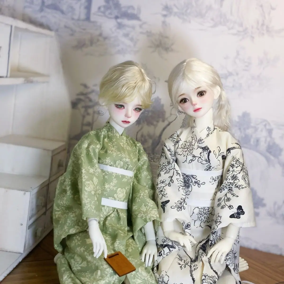 Nueva ropa para muñecas 1/6 1/4, Kimono para muñecas Bjd de 30/45cm, juguetes para niñas, vestido, albornoz bonito, accesorios para muñecas para jugar a las casitas, sin muñecas