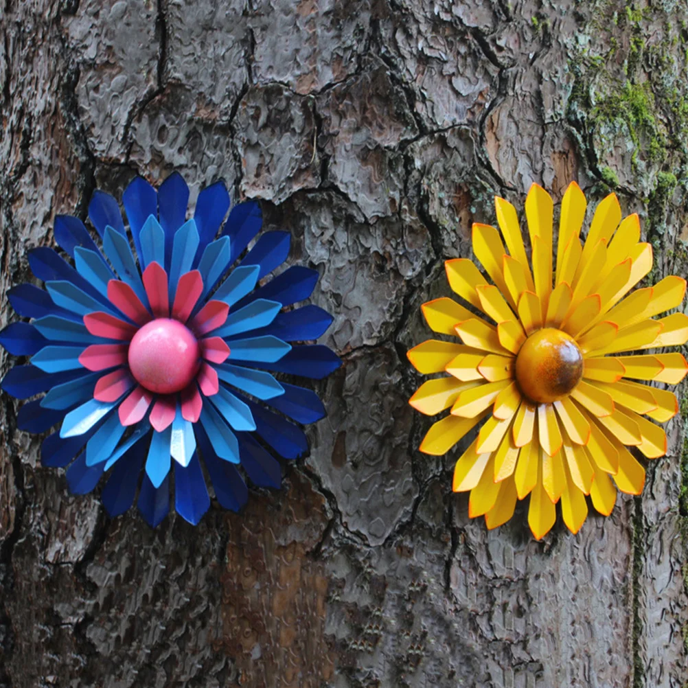 

Wrought Iron Flower Decoration Ornament Wall Art Ornaments Pendant Hanging Home Shaped
