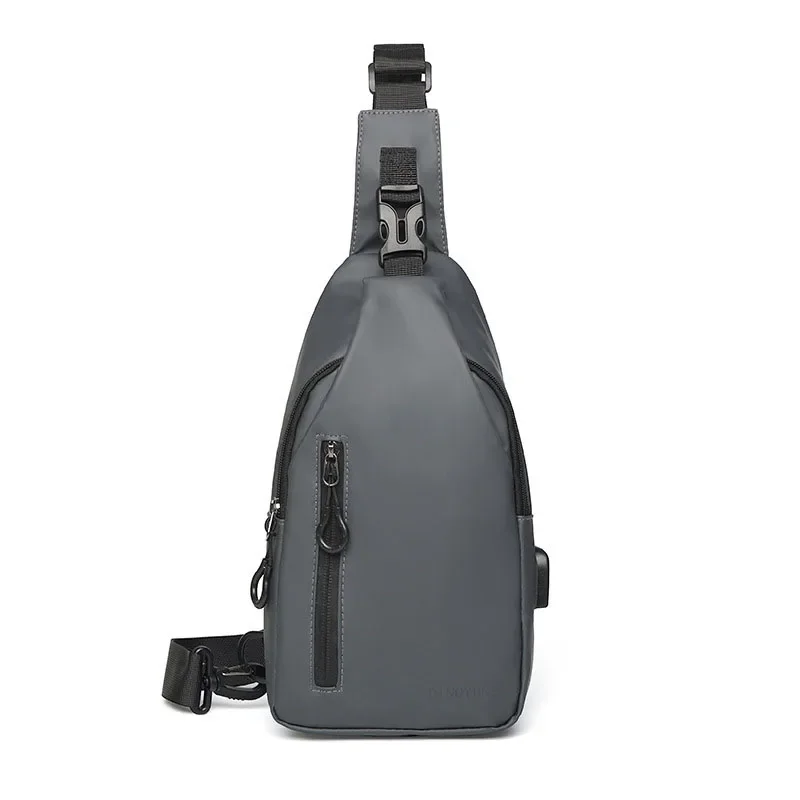 Luxury Brand Funny Packs Men's Chest Shoulder Bag Men's Sling Crossbody Bag Messenger Backpack USB Charging Port Bag bolsa