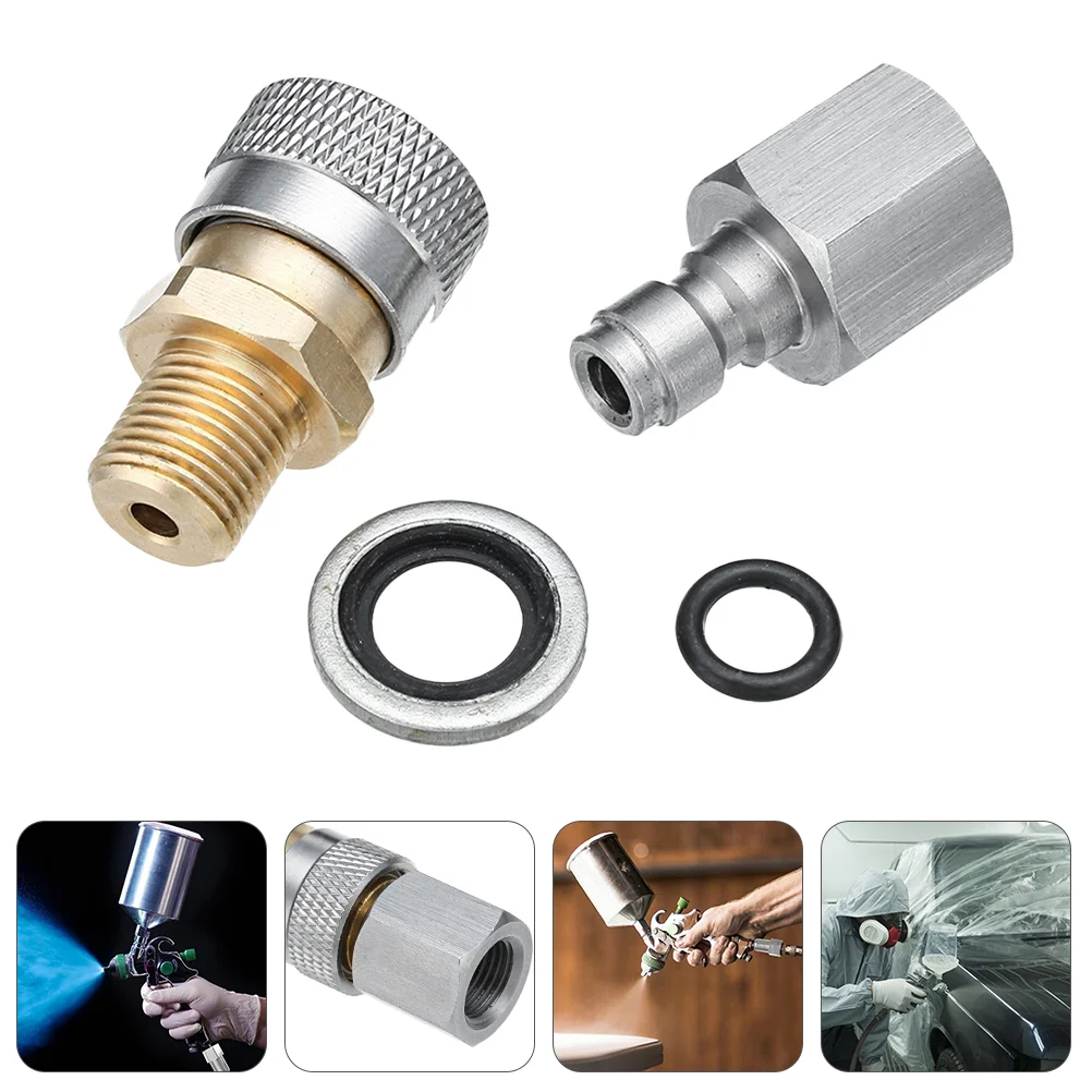 

Inflatable Quick Connector Tire Inflator Air Pump Thread Adapter Pneumatic Release Tyre Valves Copper Stainless Steel Chuck