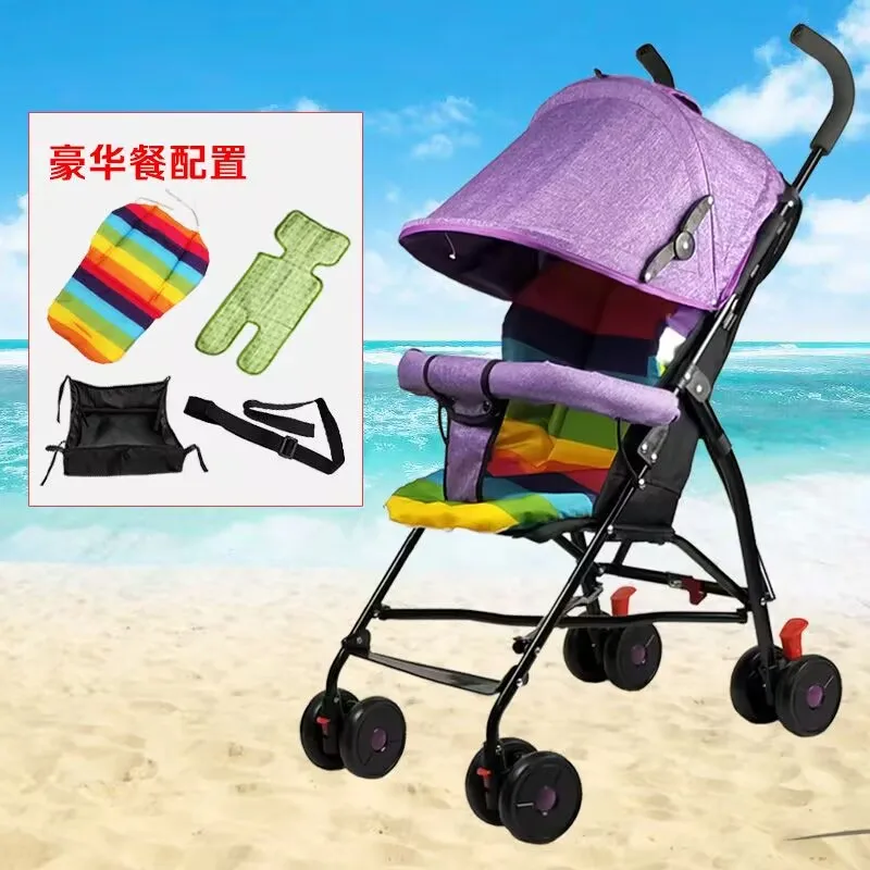 

Summer Portable Light Full Half Umbrella Small Baby Stroller for Travelling Quicksmart Folding Baby Pram Pushchair 0~3 Years