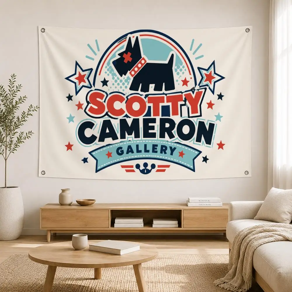 Golf-Marke Scotty Cameron Flaggen für Haus, Hof, Garten, Wandbehang, Innen- und Außenbereich, Banner-Dekoration für Terrasse, Hintergrundkunst – Detail 7