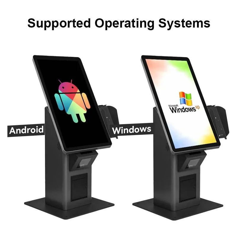 21.5 Inch Self Payment Service Kiosk Automatic Ordering Kiosk Android All in One Checkout Machine for  Restaurant Hotel Store