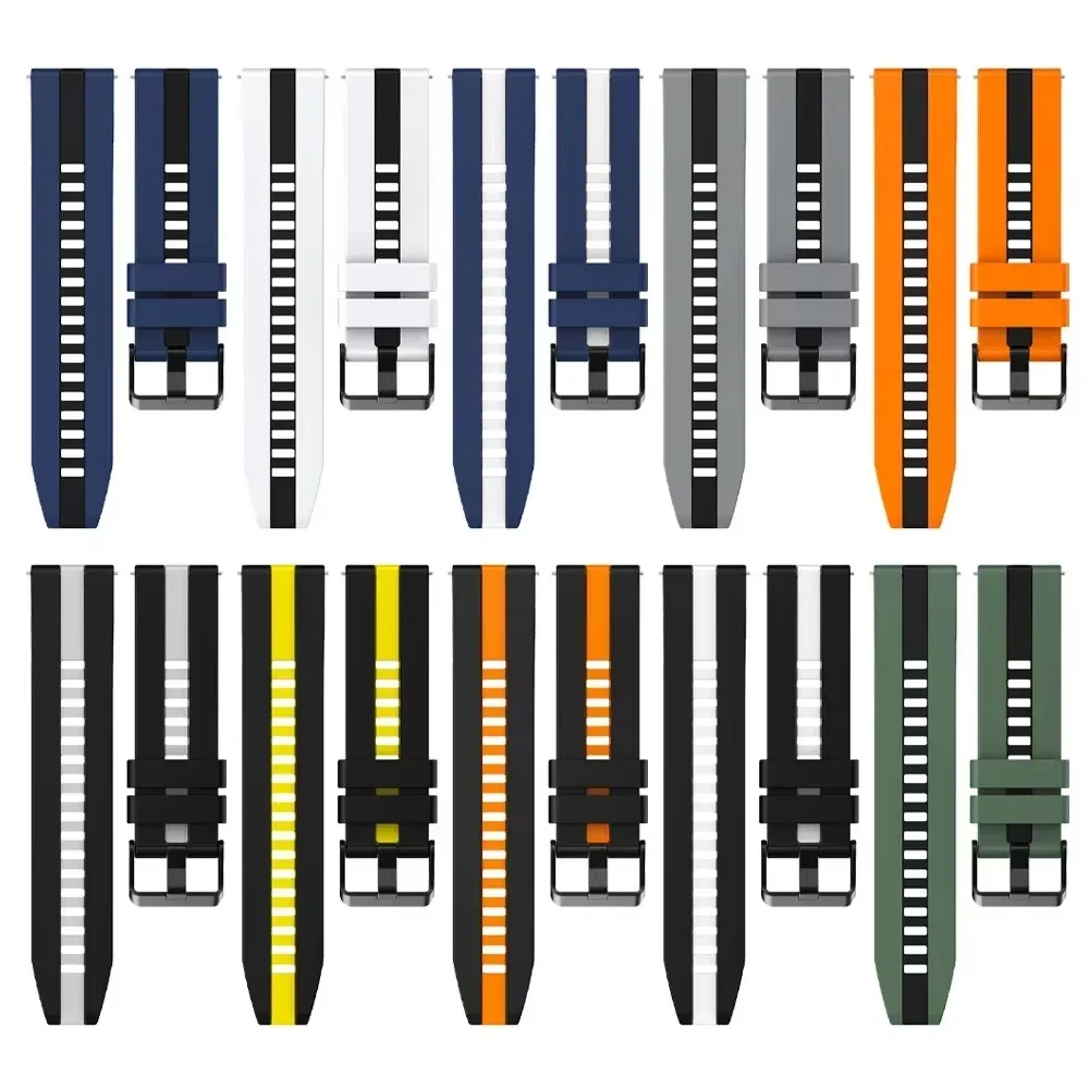20mm 22mm Silicone Watch Bands for Huami Amazfit BALANCE/GTR 42mm 47mm GTS 4 3 2e MINI Bracelet GTR4 2 3 Pro Bip 5/U/S Pro Strap
