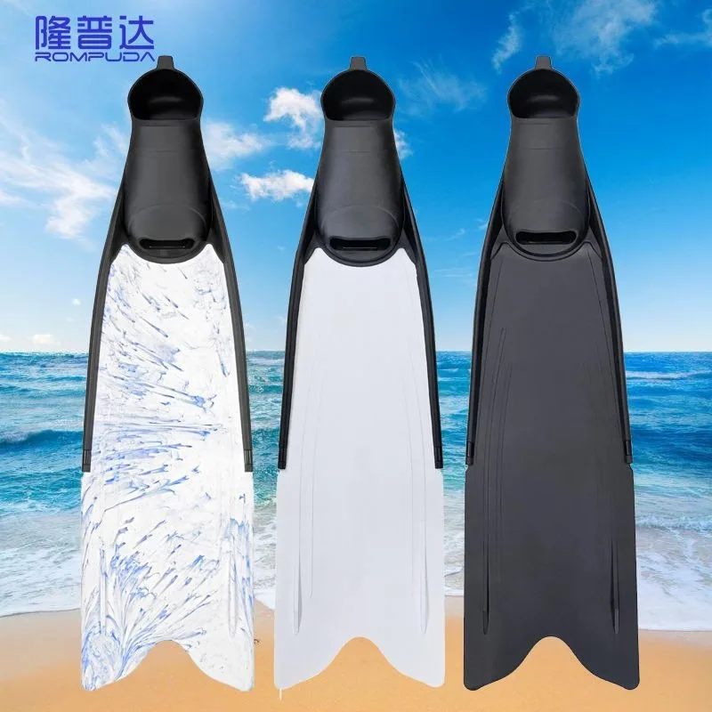 

Diving Equipment Split type detachable TPR shoe cover PP webbing free diving long fins deep diving lung frog shoes extended fins