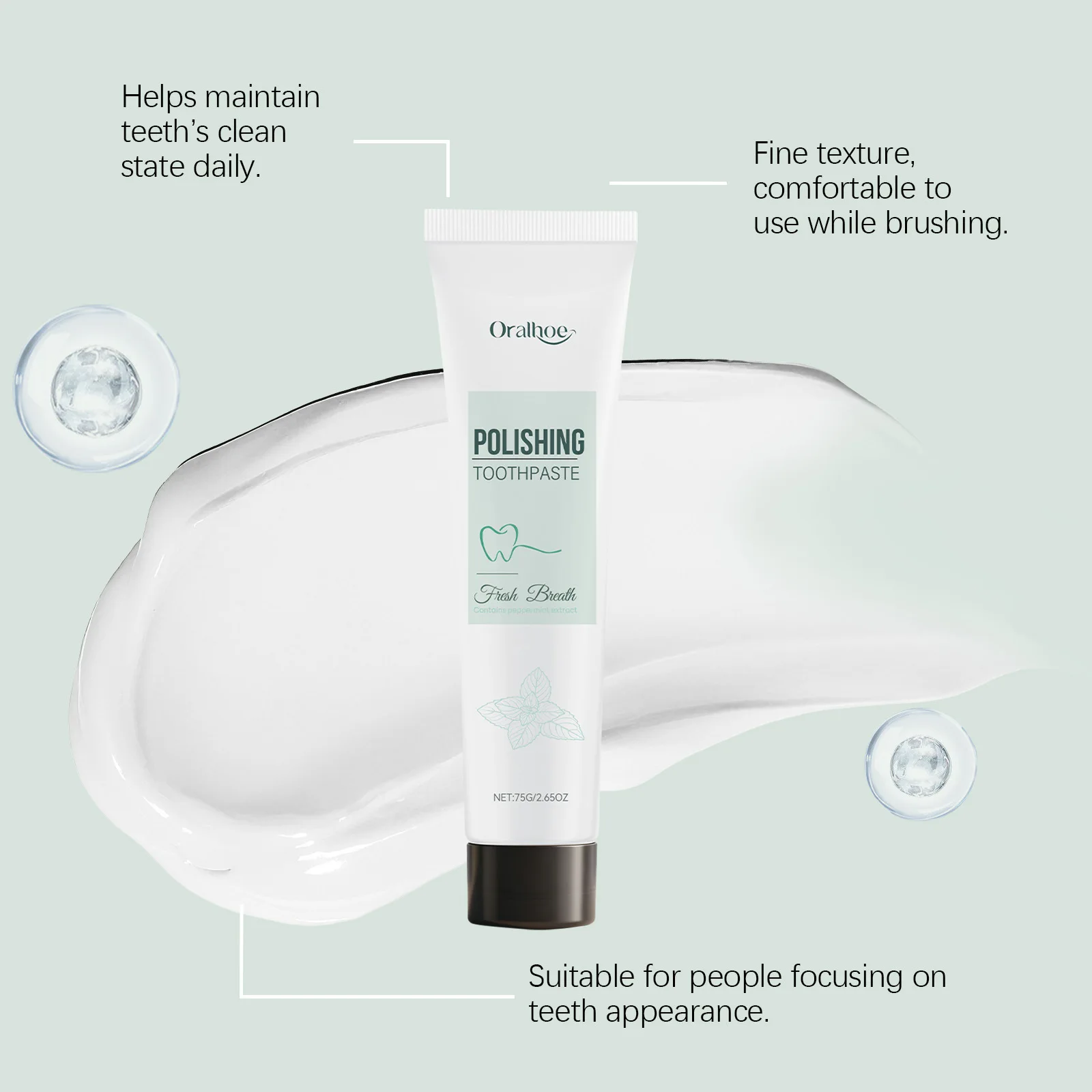 Probiotic Stain Removal Toothpaste For Yellow Teeth Remove Coffee Wine Smoke Stains Gum Care Long‑Lasting Fresh Breath Oral Care