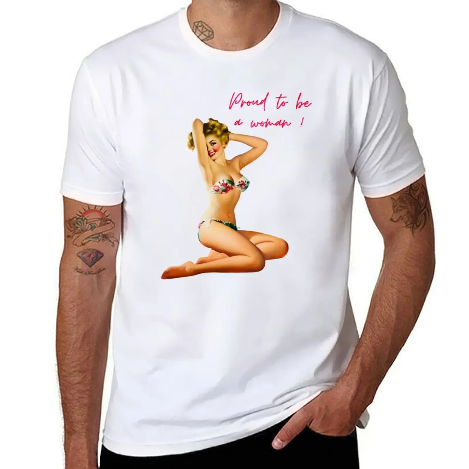 

Proud to be a woman - Pop art designs, 1950s designs, suggestive designs T-Shirt