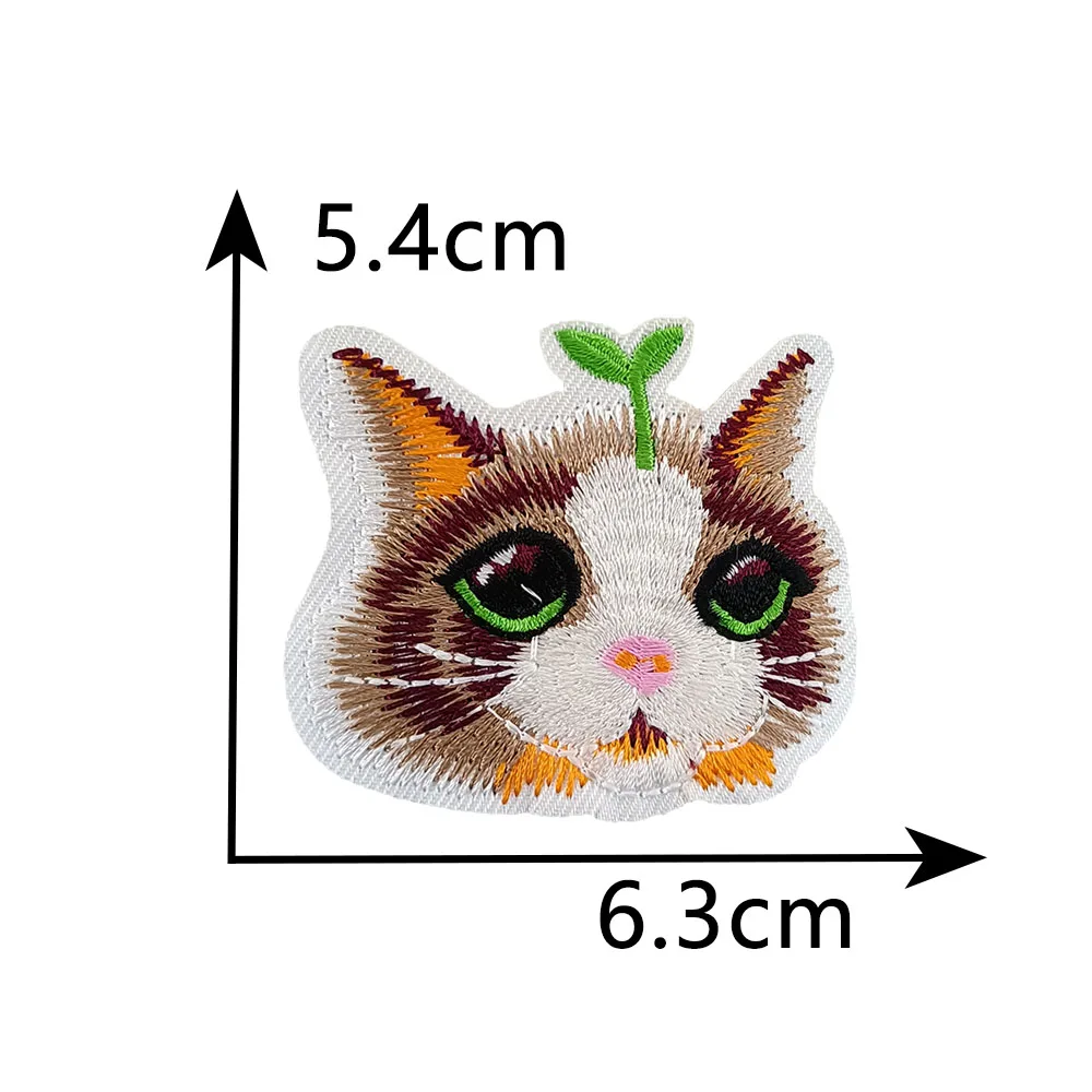 Animal cartoon cat dog pattern embroidery hot melt adhesive ironing patch patch sewable decorative clothing accessories patch