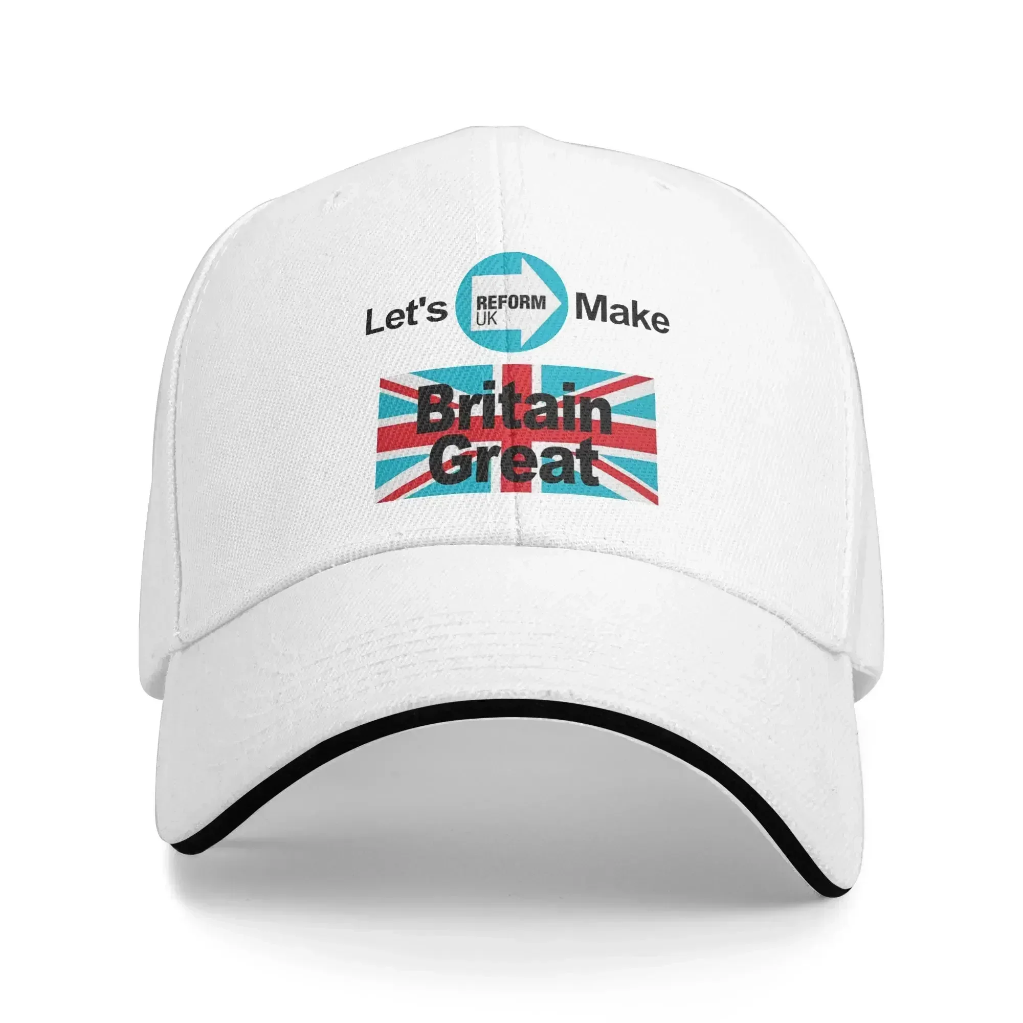 Lets Make Britain Great Reform UK Baseball Cap Fashion Unisex Men Trucker Hat Sunscreen Hunting Baseball Caps Birthday Gift