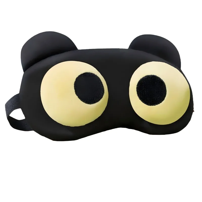 1 Pcs Cute and Funny Eye Mask Sleep Blackout Men and Women Eye Mask for Lunch Break Ice and Heat Compress Relieve Eye Fatigue