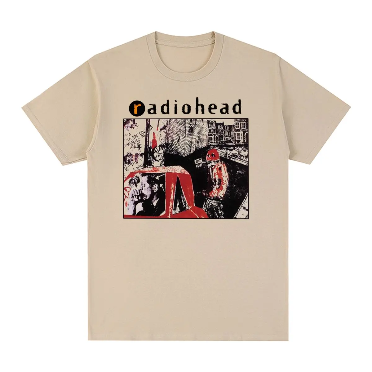 Radiohead Vintage T-shirt America Tour Rock Cotton Men T shirt New Tee Tshirt Womens Tops