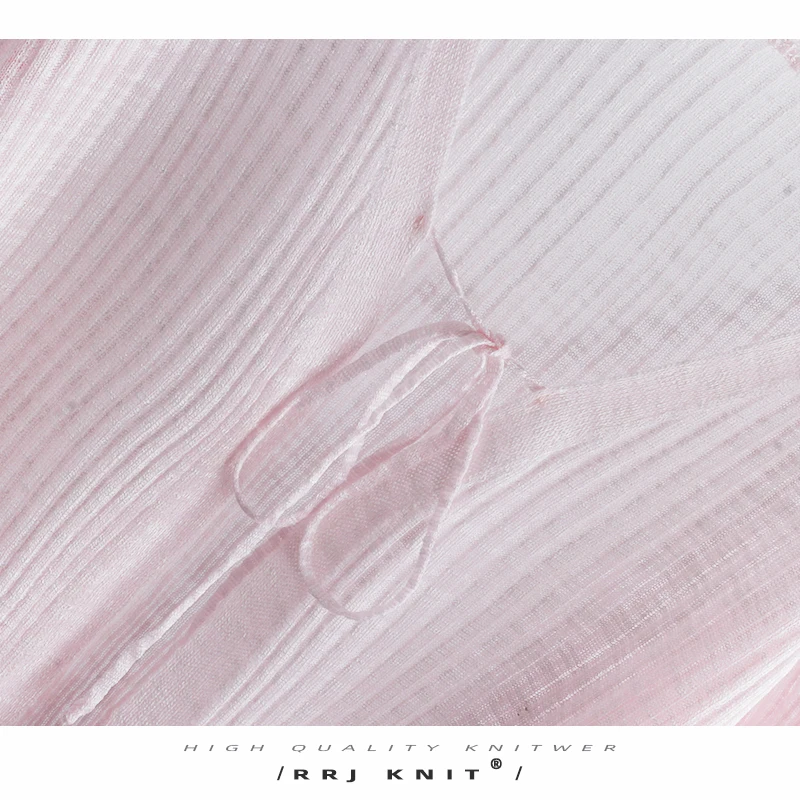 สลิมฟิตเปิดคาร์ดิแกนเอวสูง Belted Svel ผู้หญิงฤดูร้อนบางเฉียบป้องกันแสงแดดสีบริสุทธิ์อเนกประสงค์พร้อมกระโปรง
