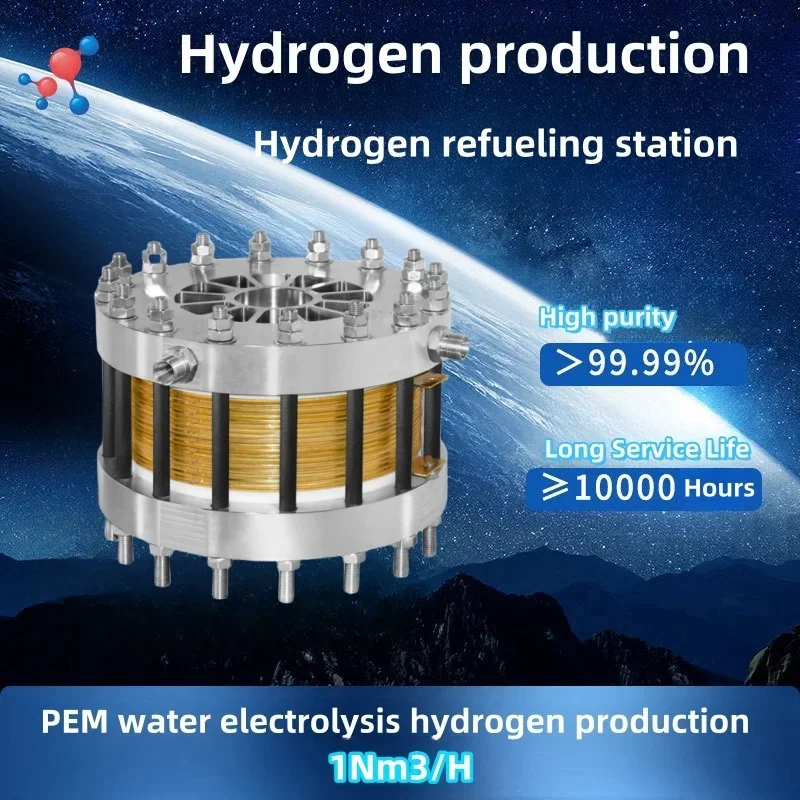 Генератор водородного газа 1 Нм3/ч, 1000 л/ч, электролиза воды, щелочной электролизер, генератор водорода